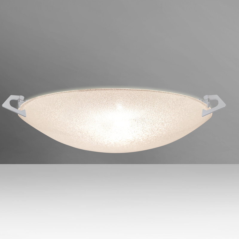 Plafonnier encastré d’extérieur 1 ampoule Sonya, Nickel satiné
