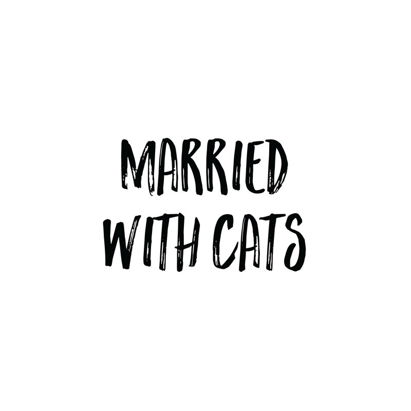 Married With Cats - Wrapped Canvas Print, 122cm H x 122cm W x 3.8cm D