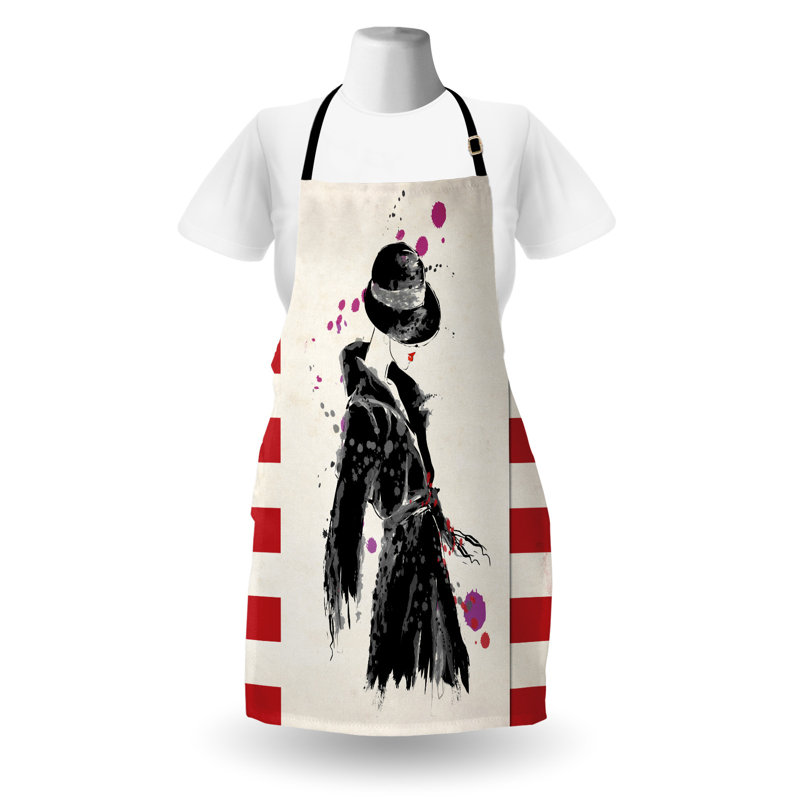 No Pattern Bib Apron