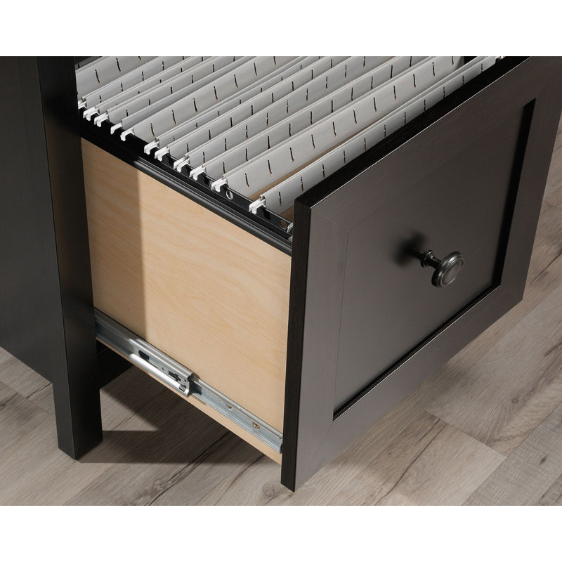 Zakarah L-Shaped Executive Desk, Black