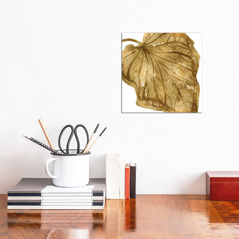 Gold Palm, Close-Up III by Melonie Miller - Wrapped Canvas Gallery-Wrapped Canvas Giclée, 30.48 cm H x 30.48 cm W