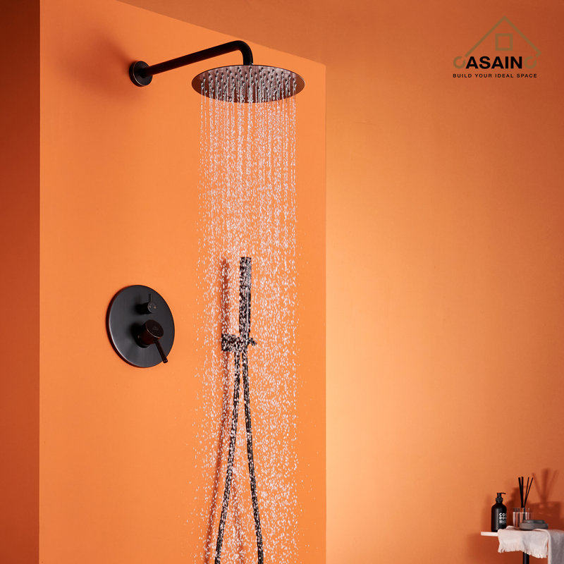 Système de douche complet à pression équilibrée avec valve brute