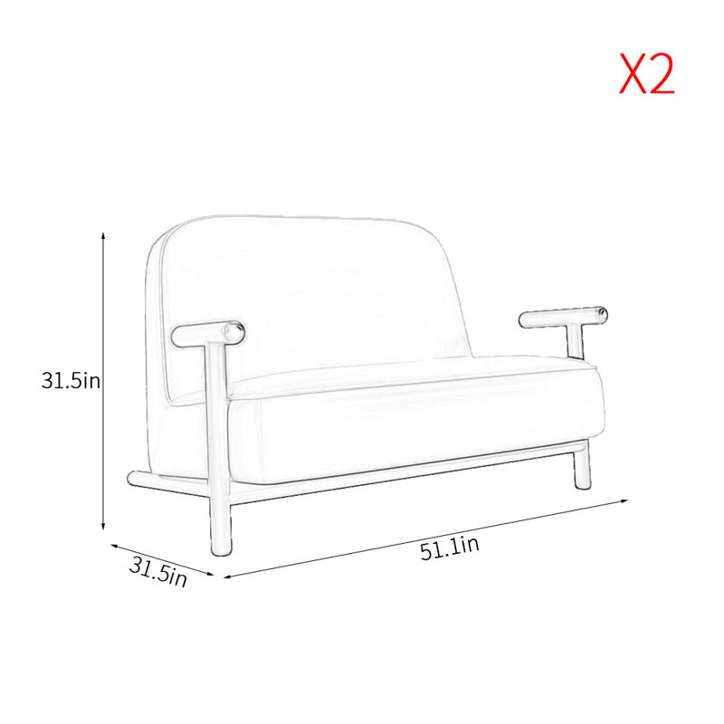 Banc rembourré en similicuir Simple Fashion Cafe, Vert