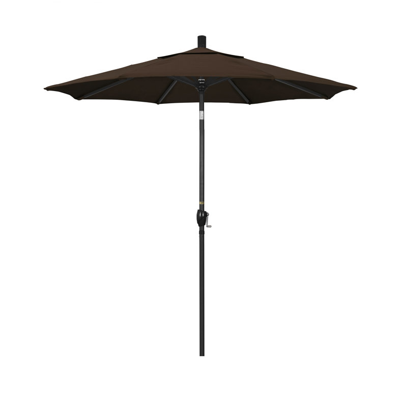 Parasol de marché 7,5 pi Hoffmann, Toile performance moka