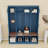 Modern Wooden Hall Tree with Bench, Hanging Hooks and Storage Cabinets for Entryway Organization-415508228