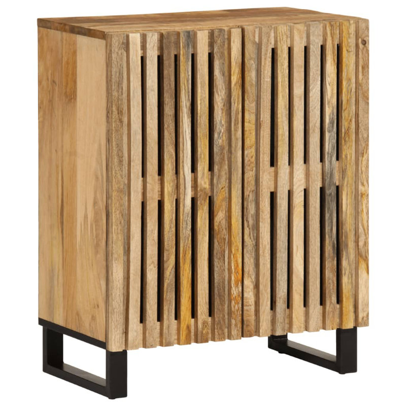 Aleja Solid Wood Accent Chest, Natural Brown