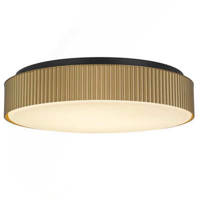 13" Brass LED Flush Mount