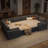 Abramson U-Shaped Chenille Modular Sleeper Cloud Sofa-697541208
