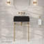 Lavabo console rectangulaire à trous zéro 24 "avec pieds Claire-107376154