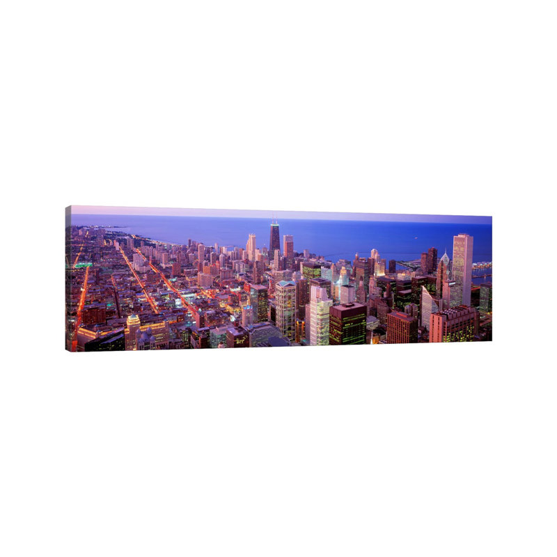 Chicago, Illinois, USA by Panoramic Images - Wrapped Canvas Panoramic Print, 182.88 cm H x 60.96 cm W