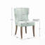 Chaise rembourrée à oreilles