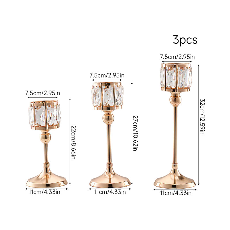 Crystal + Iron Candelabra