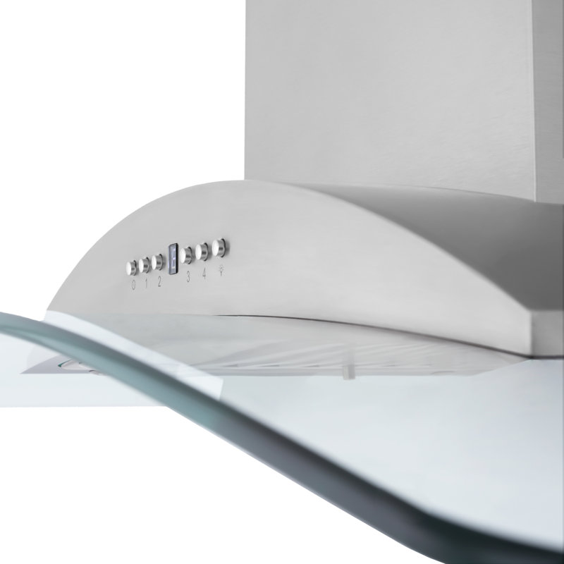 30" 400 CFM Ducted Wall Mount Range Hood in Stainless Steel, 30"