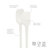 Tovolo Flex-Core Mini Silicone Spatula and Spoonula Set of 2, White