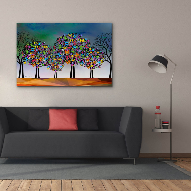 «Mark Tree» par Mark Ashkenazi, art mural sur toile, H 40 po x l 60 po x P 1,5 po