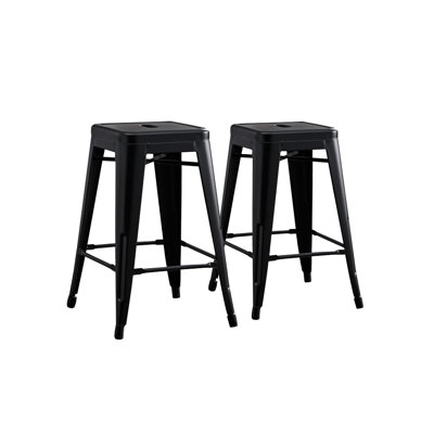 Kendraya Rustic Country Metal Bar & Counter Stool