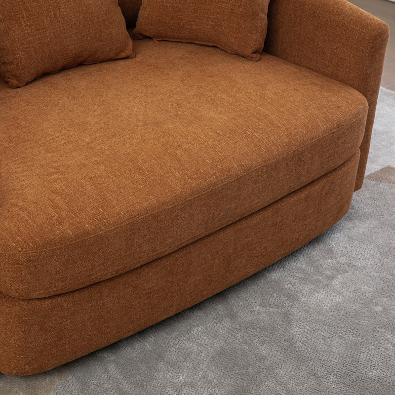 Fauteuil d'appoint Cozy Barrel, Orange