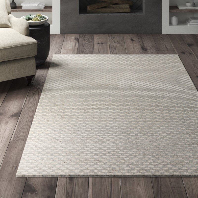 Eralia Hand Tufted Geometric Indoor Rug, Rectangle 9' x 13'