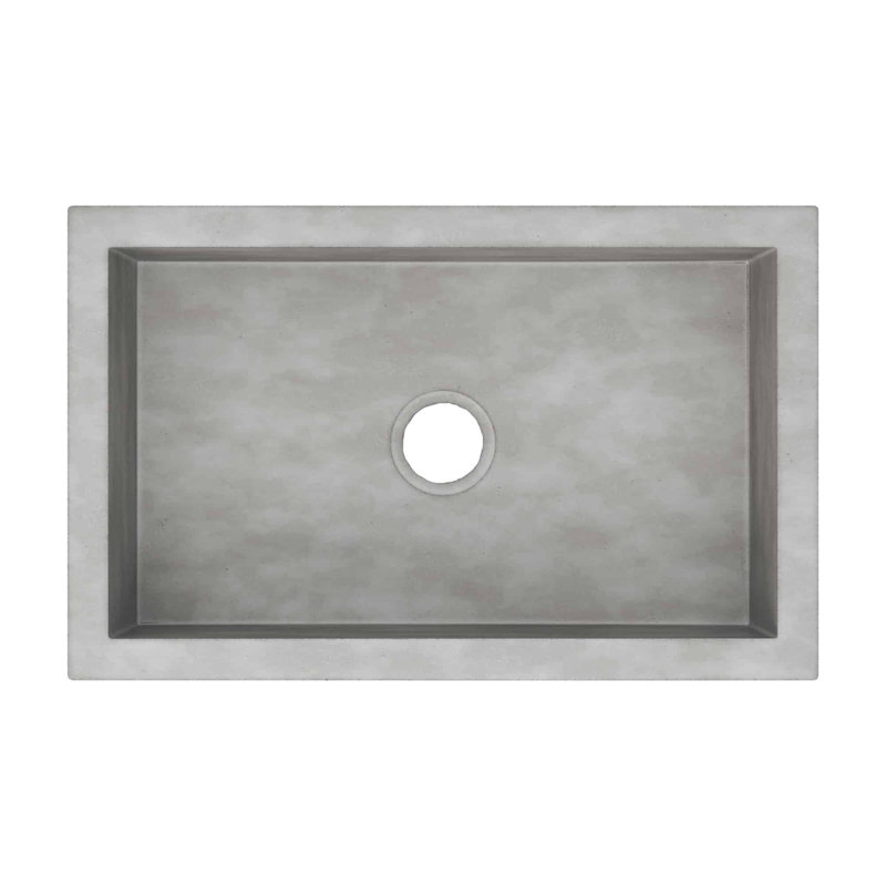 Évier de cuisine en béton Pacifica NativeStone® L 30 po x l 19 po, Cendré