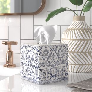 Electroplated Ceramic Tissue Box Cover, Tissue Box Holder Case