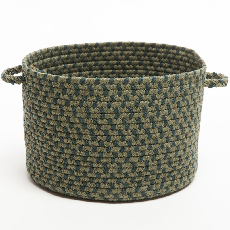 Panier en tissu Bar Harbor, H 8 po x l 10 po x P 10 po, 23 pintes, Vert