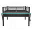 Lit mezzanine avec bureau Gaming, DEL, double, noir