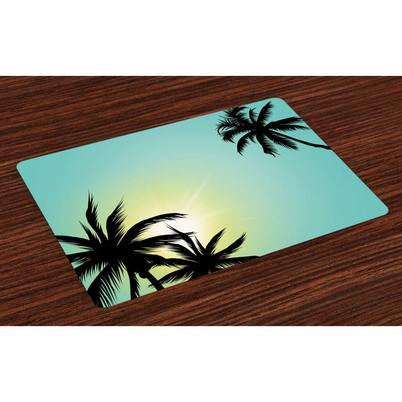 Asmund Hawaiian Miami Beach Sun Placemat