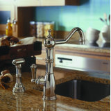 Edwardian Single Handle Kitchen Faucet with Side Spray