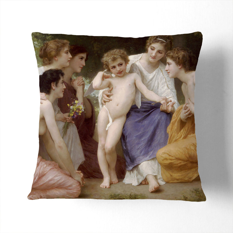 Admiration Square Throw Cushion, White, 55cm H x 55cm W x 20cm D