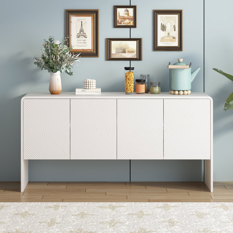 60'' Console Table, White