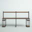 Bureau double avec huche Home Office-766945051