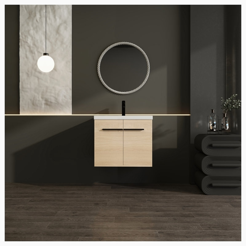 Meuble-lavabo simple avec plateau 23,62 Cahokia