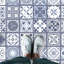 Décalcomanie murale carreaux de bleu lisbonne