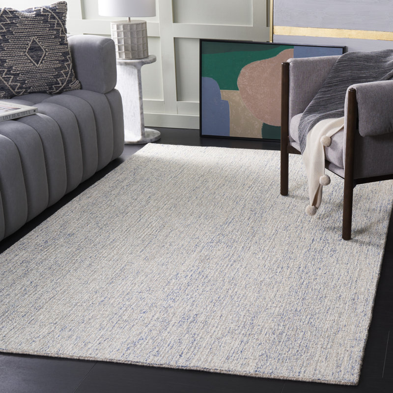 Hand Tufted Wool Rug, Rectangle 5' x 8'
