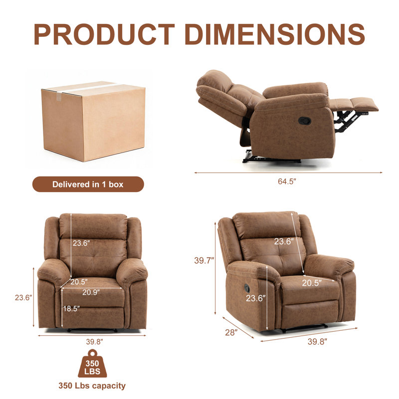 Fauteuil inclinable (brun), Brun
