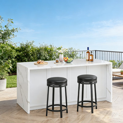 Counter Stool with Metal Frame