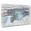 Icelandic Waterfall in Abstract - Wrapped Canvas Drawing - Wrapped Canvas-55311662