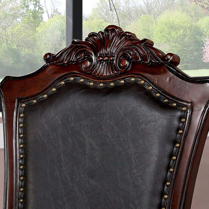 Chaises d'appoint traditionnelles en bois massif