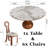 Foldable Table Dining Set-879040503-879040500