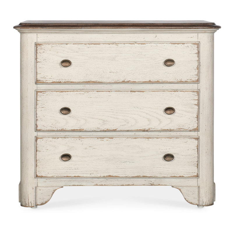 Americana 34'' W Nightstand, Cream/Beige