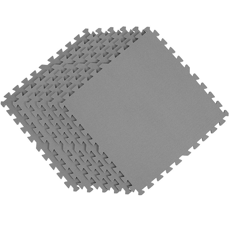 FlooringInc 2'x2' Interlocking Foam Tiles, Gray