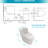 Ceramic Toilet With Skirted Bowl And Peaceful Seat One 360-Degrees Cleaning