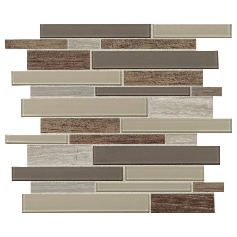 Itona Tile 11" x 14" Natural Stone Mosaic Wall Tile (Set of 15) (14.40 SQFT Per Carton) 