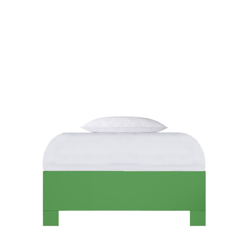 16" Platform Bed Frame, Bright Green, Twin XL