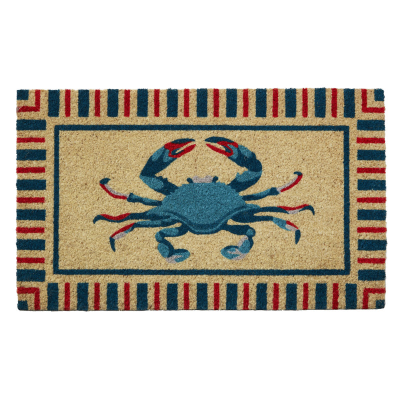 Stripe Crab Doormats 18x30