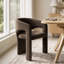 Ensemble de table de salle à manger extensible en placage de bois de 78 à 96 po avec fauteuils en velours-1695758596