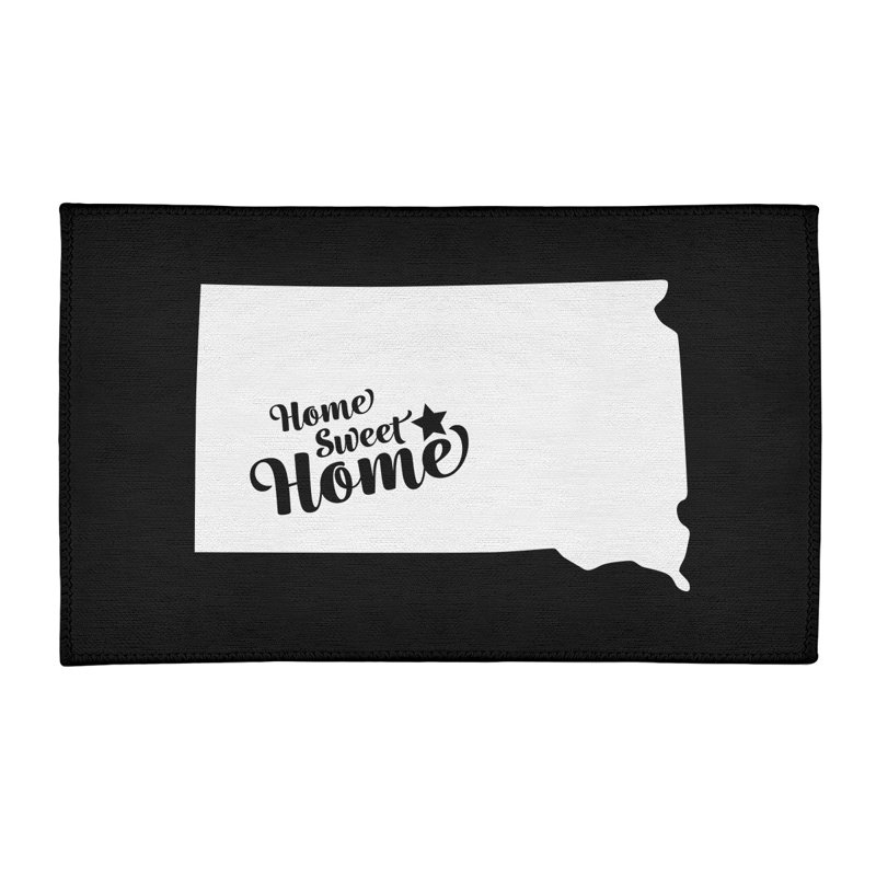 Tapis de pierre polyester pour la maison, Rectangle 3 pi x 5 pi