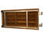Banc de douche 30 po mural rectangulaire en teck brun