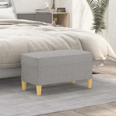 Banc rembourré avec siège rembourré pour tissu de chambre à coucher Mykailah