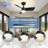 30" Flush Ceiling Fans with Lights & Black Blades,Low Profile Light and Fan with Remote,Small Modern Flush Mount Ceiling Fan with 3 Colour Led for Living Room Bedroom Kitchen-104321102